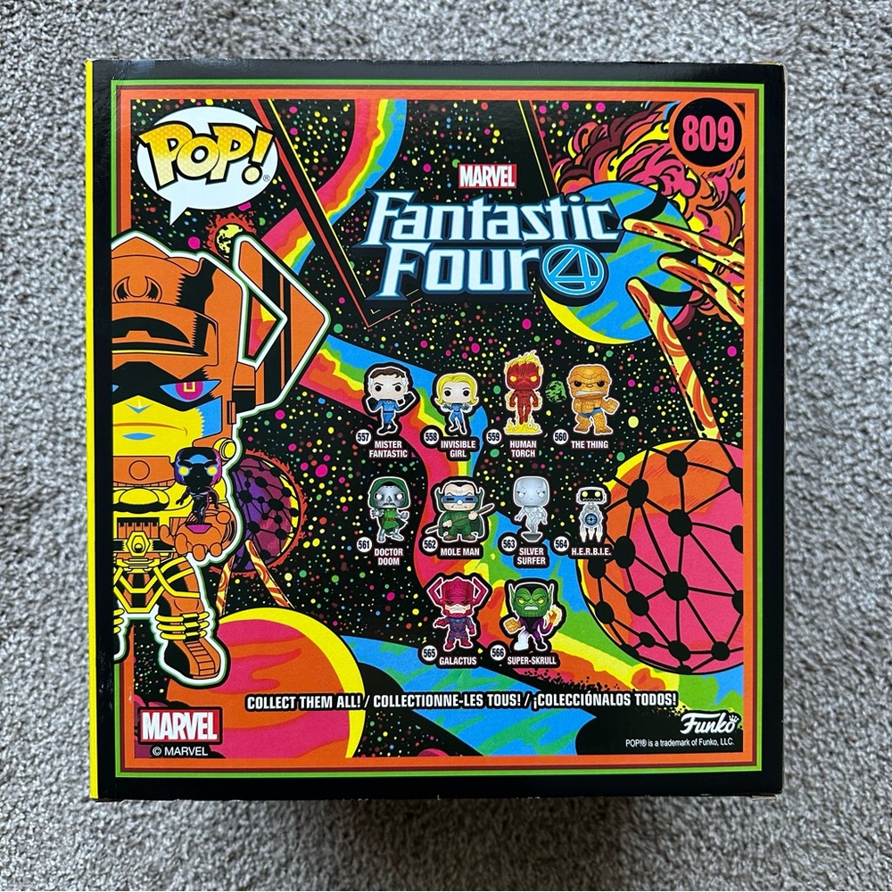 FUNKO POP MARVEL FANTASTIC 4 809 GALACTUS THE LIFEBRINGER WITH THE FALLEN ONE - Picture 2 of 4